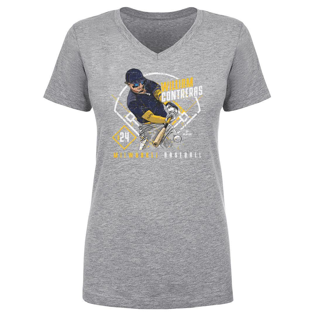 William Contreras Women&#39;s V-Neck T-Shirt | 500 LEVEL