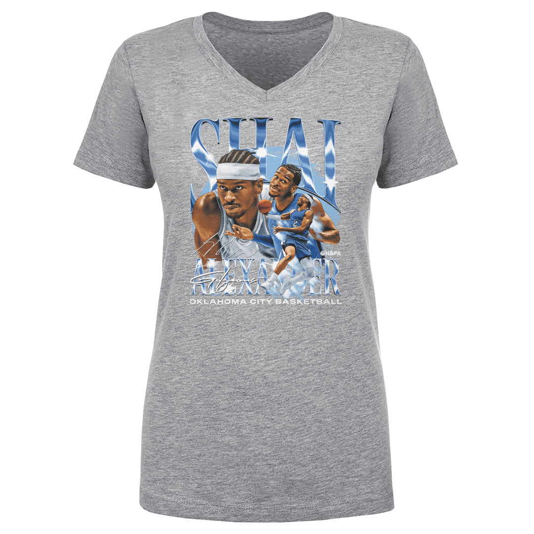 Shai Gilgeous-Alexander Women&#39;s V-Neck T-Shirt | 500 LEVEL