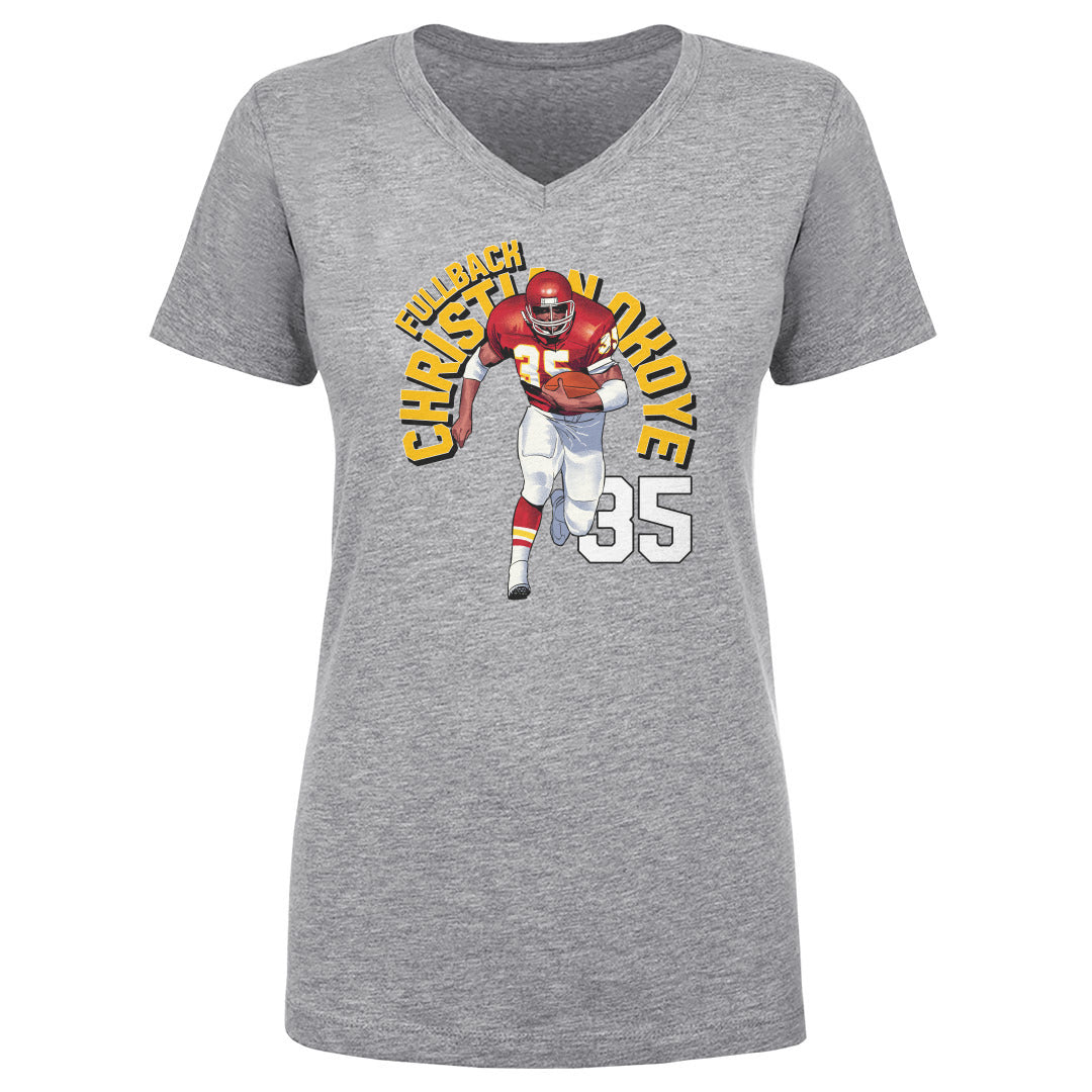 Christian Okoye Women&#39;s V-Neck T-Shirt | 500 LEVEL