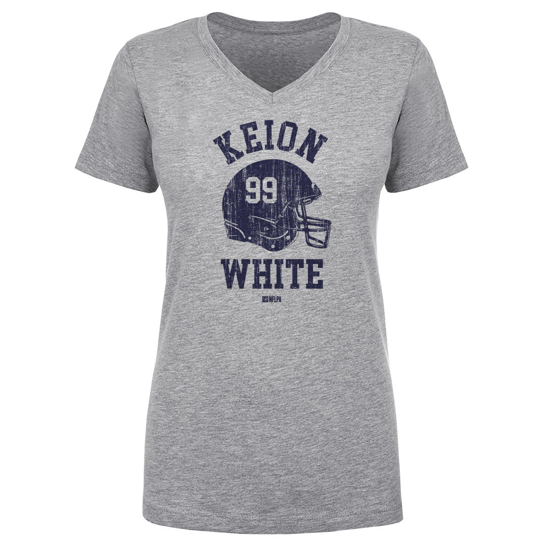 Keion White Women&#39;s V-Neck T-Shirt | 500 LEVEL