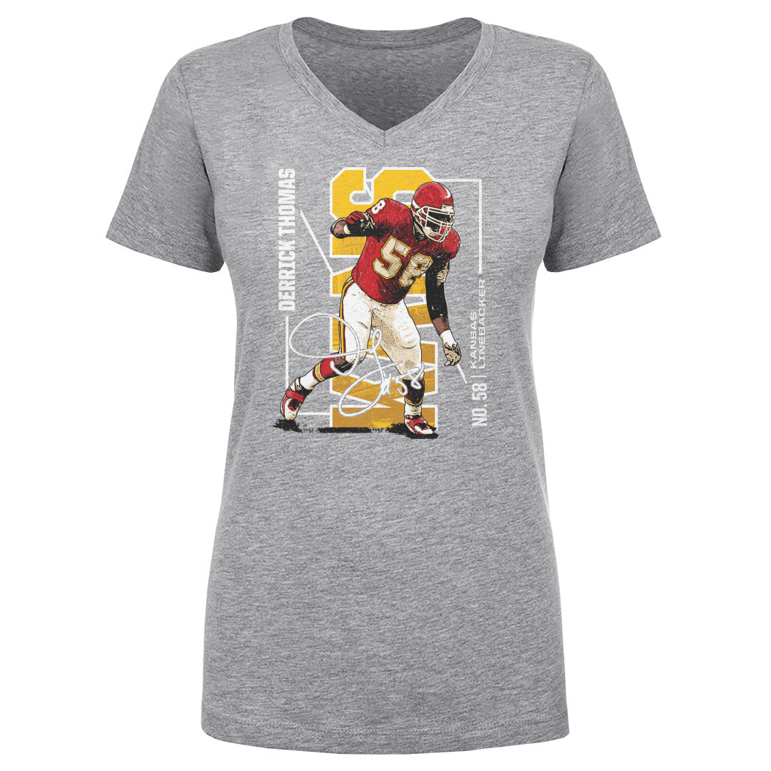 Derrick Thomas Women&#39;s V-Neck T-Shirt | 500 LEVEL