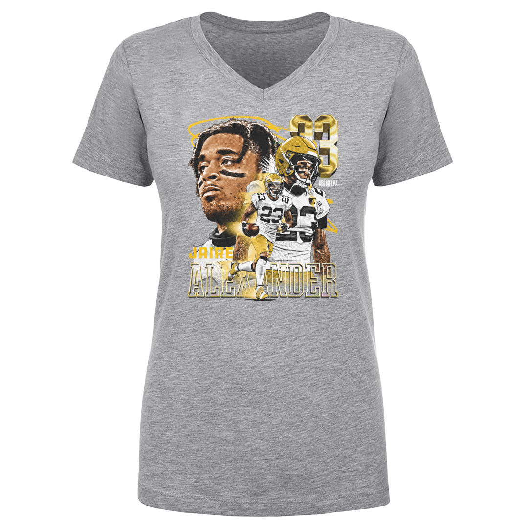 Jaire Alexander Women&#39;s V-Neck T-Shirt | 500 LEVEL