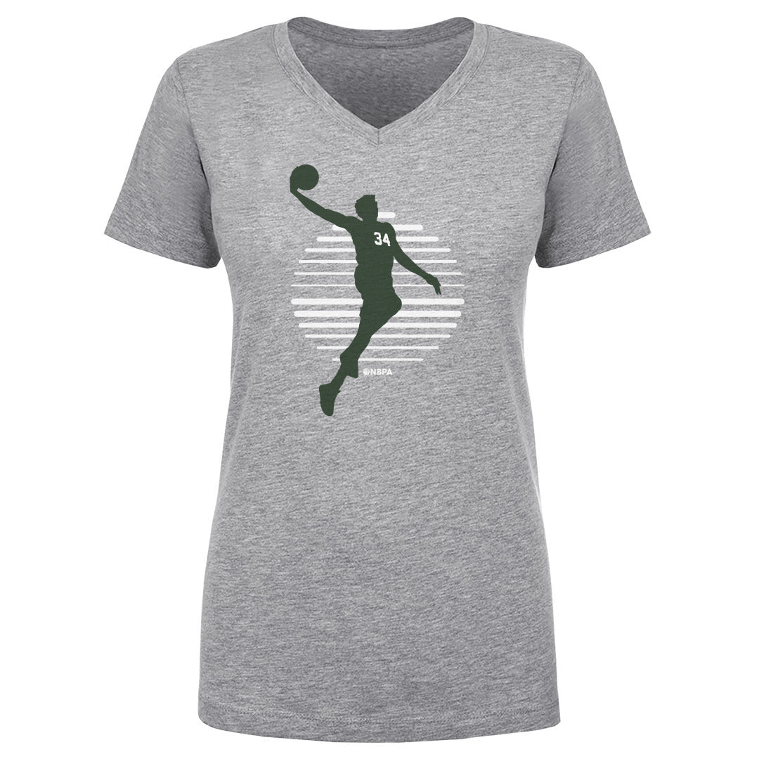 Giannis Antetokounmpo Women&#39;s V-Neck T-Shirt | 500 LEVEL