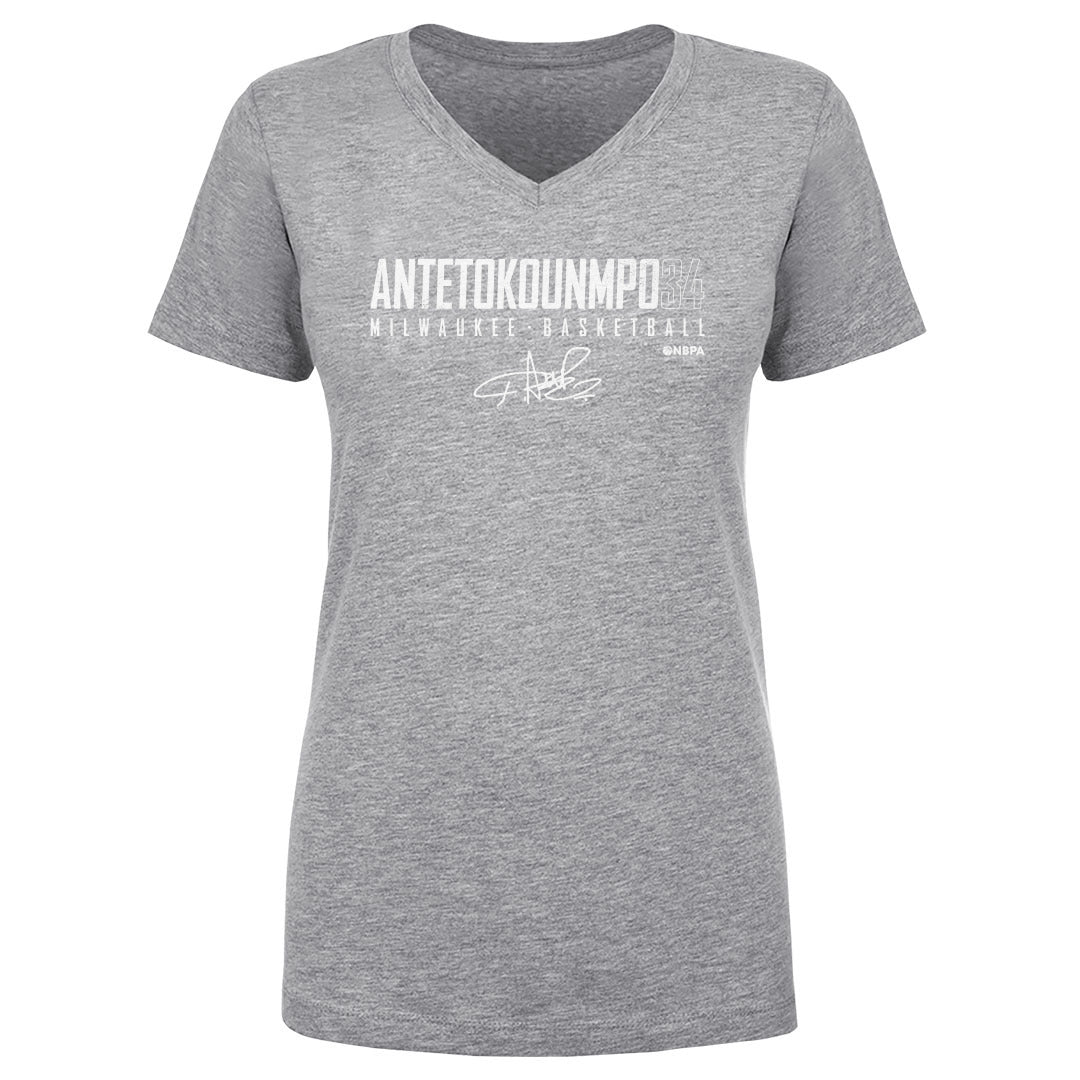 Giannis Antetokounmpo Women&#39;s V-Neck T-Shirt | 500 LEVEL