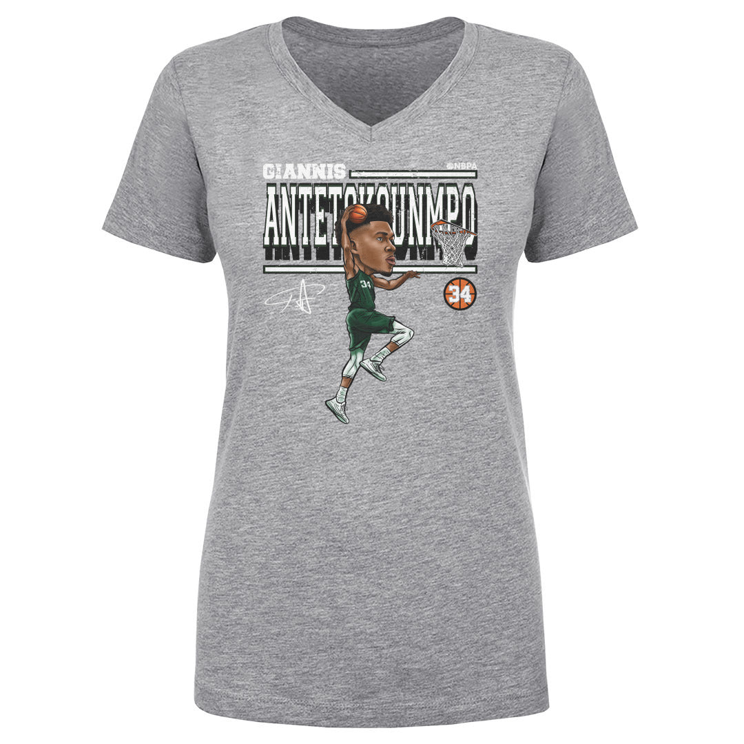 Giannis Antetokounmpo Women&#39;s V-Neck T-Shirt | 500 LEVEL