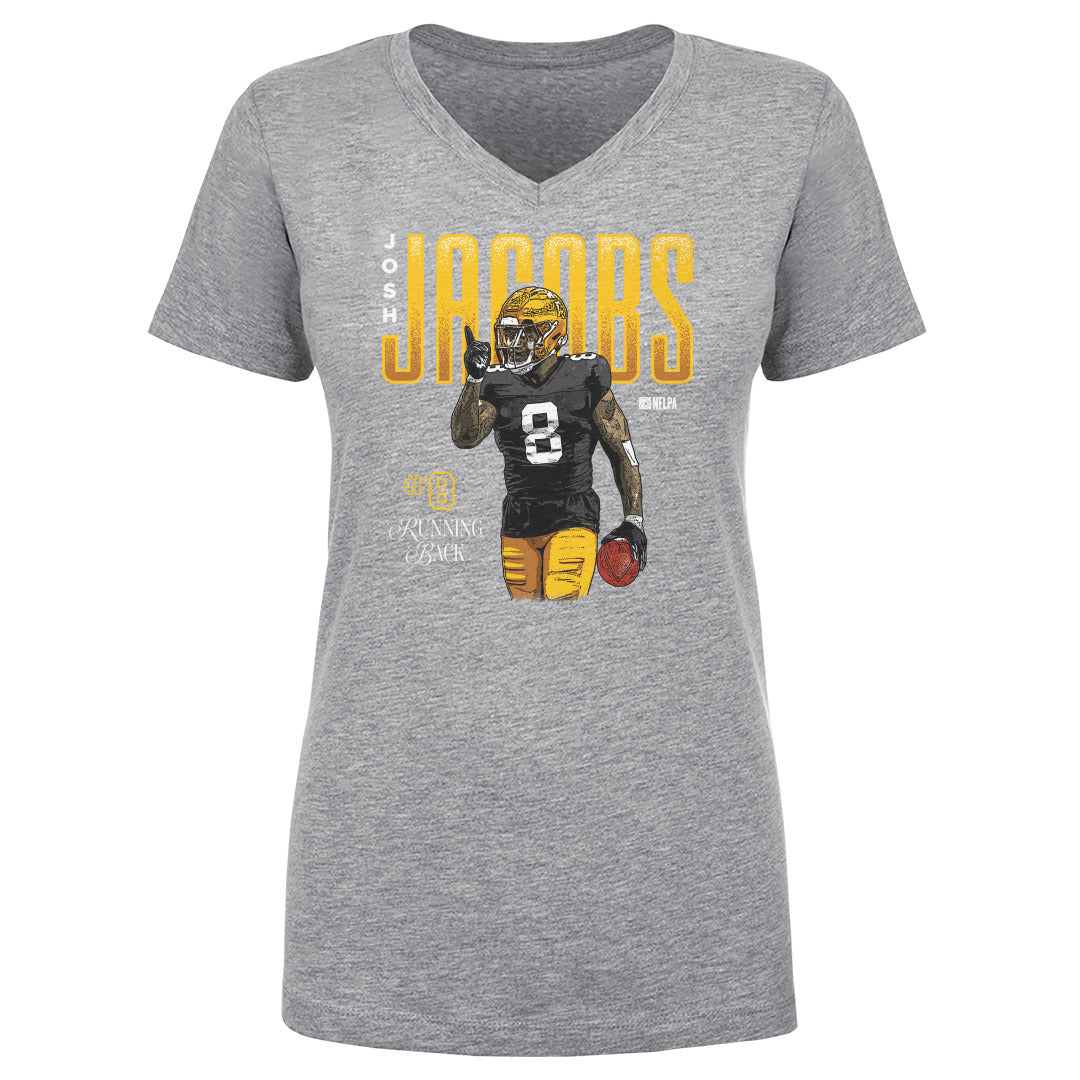 Josh Jacobs Women&#39;s V-Neck T-Shirt | 500 LEVEL