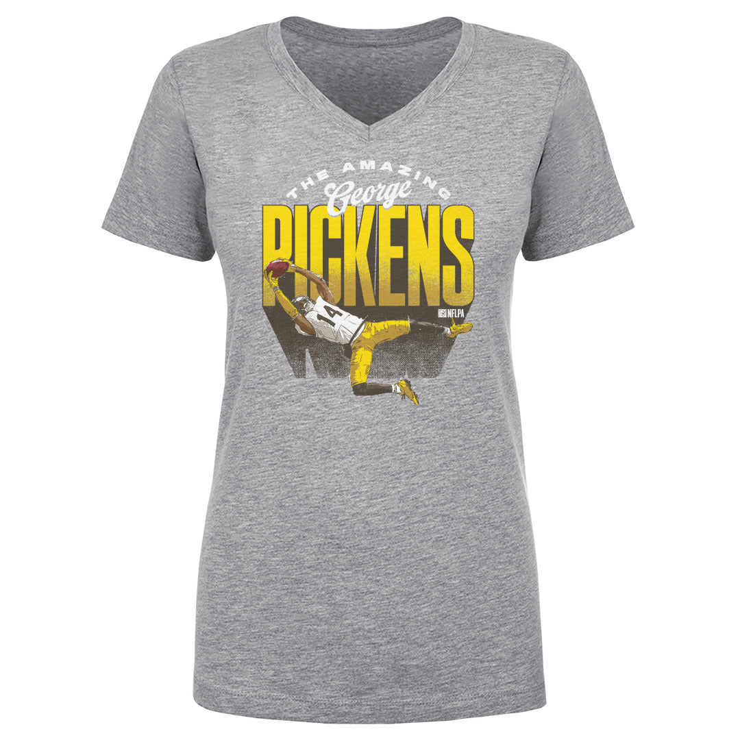 George Pickens Women&#39;s V-Neck T-Shirt | 500 LEVEL