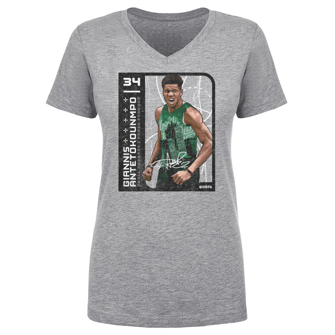 Giannis Antetokounmpo Women&#39;s V-Neck T-Shirt | 500 LEVEL