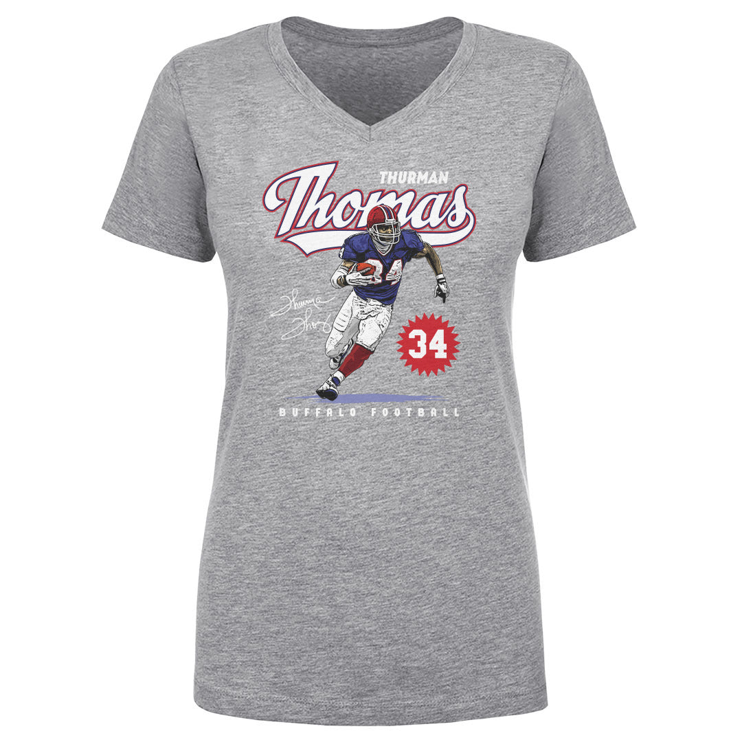 Thurman Thomas Women&#39;s V-Neck T-Shirt | 500 LEVEL