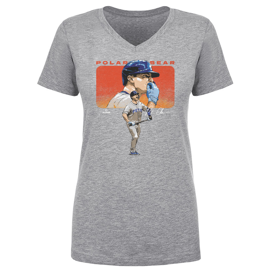 Pete Alonso Women&#39;s V-Neck T-Shirt | 500 LEVEL