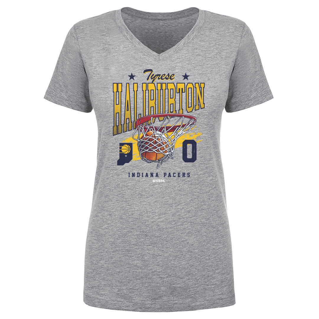 Tyrese Haliburton Women&#39;s V-Neck T-Shirt | 500 LEVEL