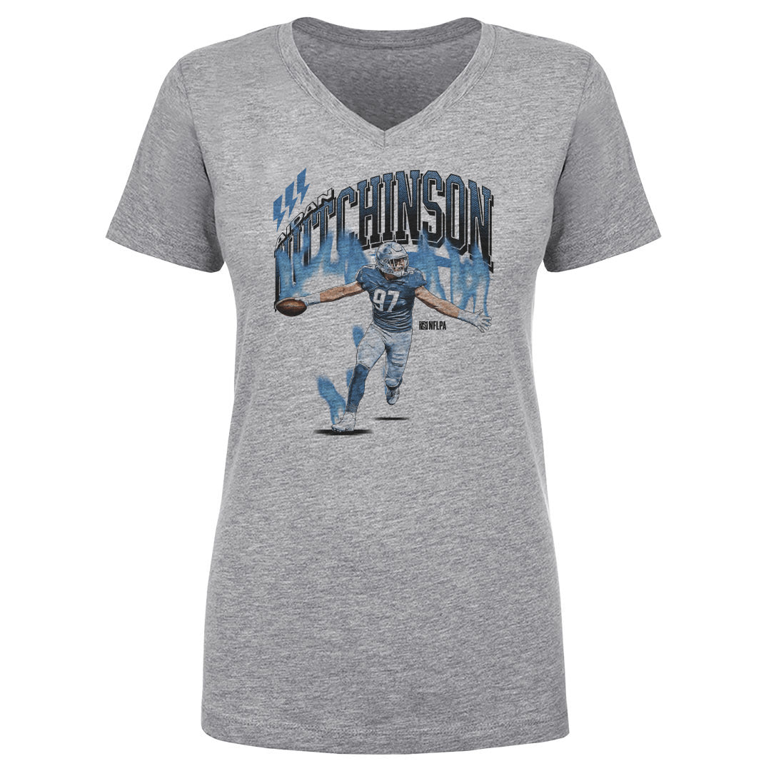 Aidan Hutchinson Women&#39;s V-Neck T-Shirt | 500 LEVEL