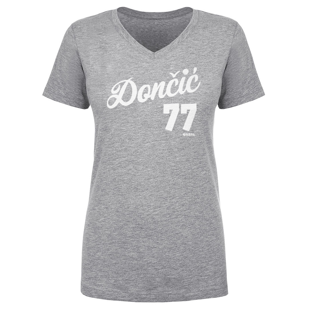 Luka Doncic Women&#39;s V-Neck T-Shirt | 500 LEVEL