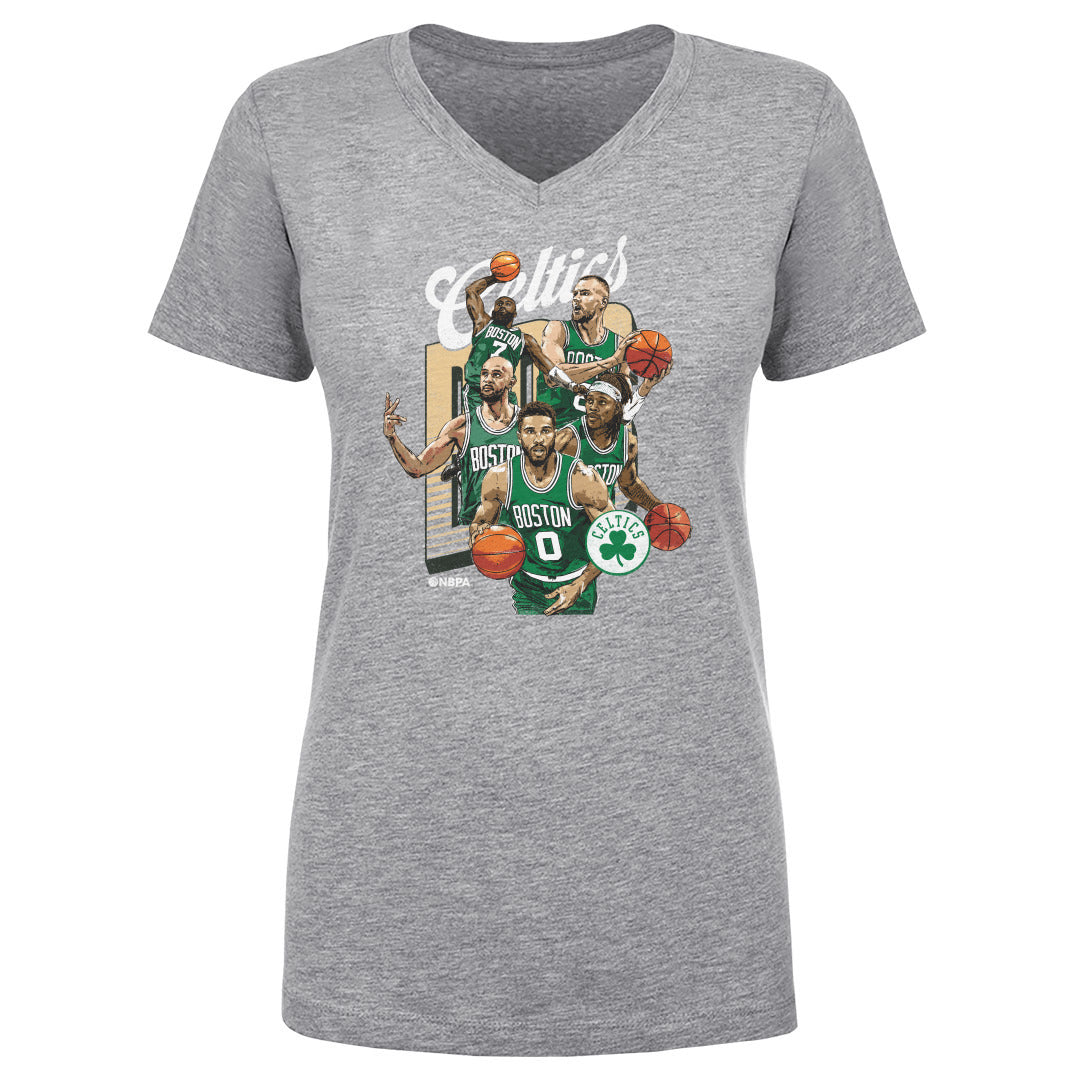 Boston Celtics Women&#39;s V-Neck T-Shirt | 500 LEVEL