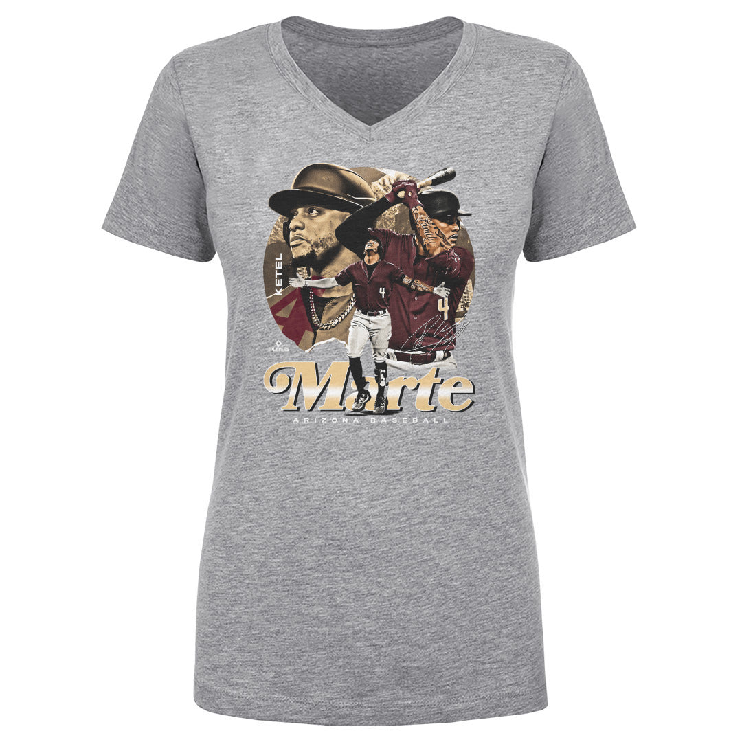 Ketel Marte Women&#39;s V-Neck T-Shirt | 500 LEVEL