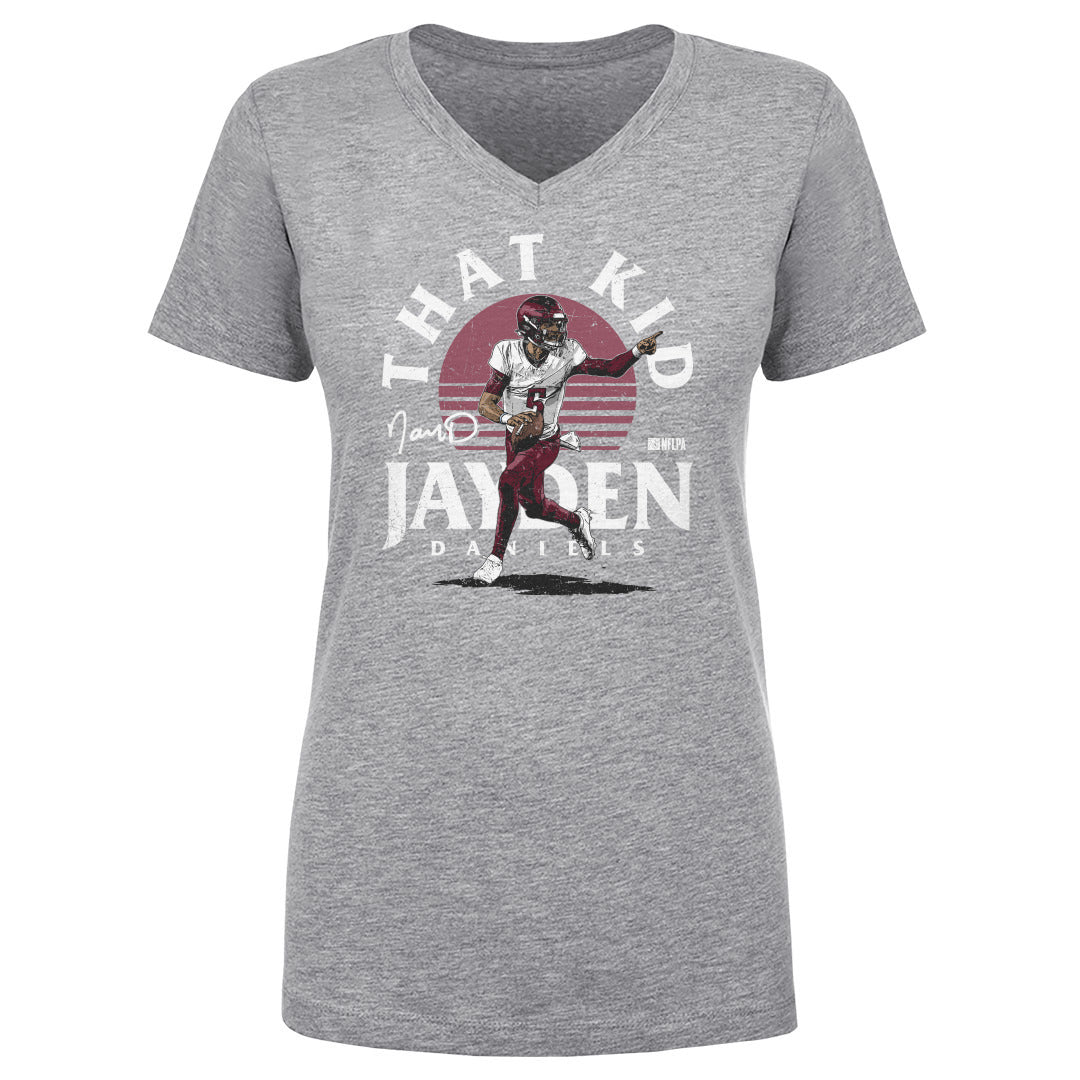 Jayden Daniels Women&#39;s V-Neck T-Shirt | 500 LEVEL