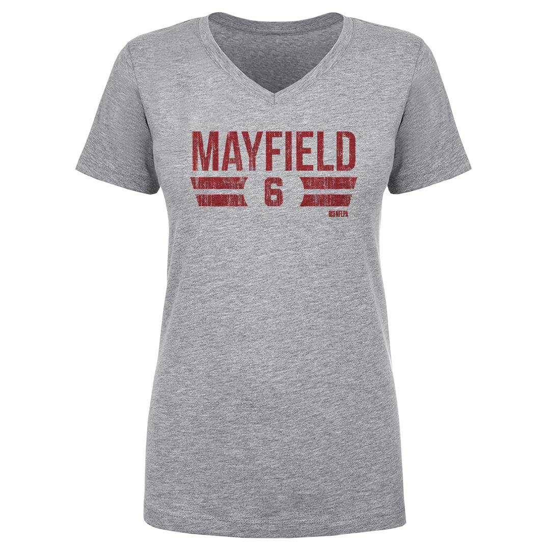 Baker Mayfield Women&#39;s V-Neck T-Shirt | 500 LEVEL