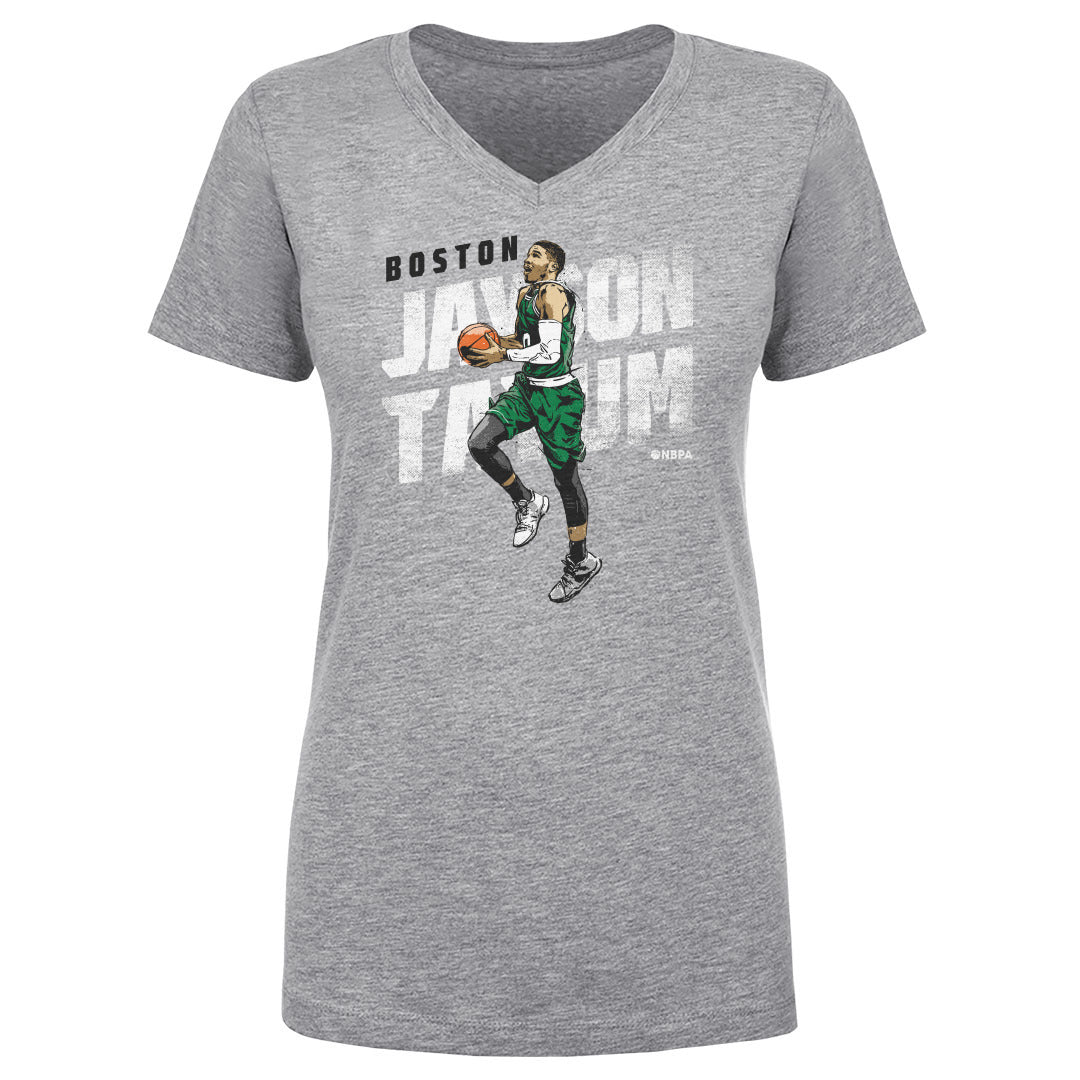 Jayson Tatum Women&#39;s V-Neck T-Shirt | 500 LEVEL