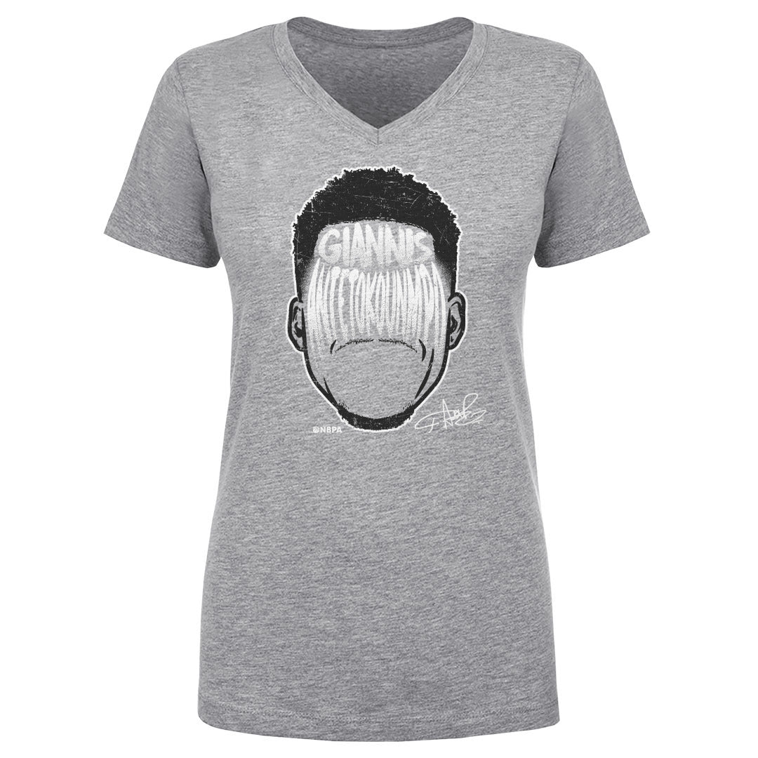 Giannis Antetokounmpo Women&#39;s V-Neck T-Shirt | 500 LEVEL