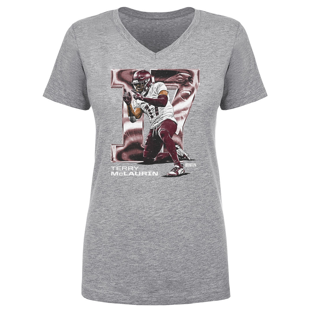 Terry McLaurin Women&#39;s V-Neck T-Shirt | 500 LEVEL