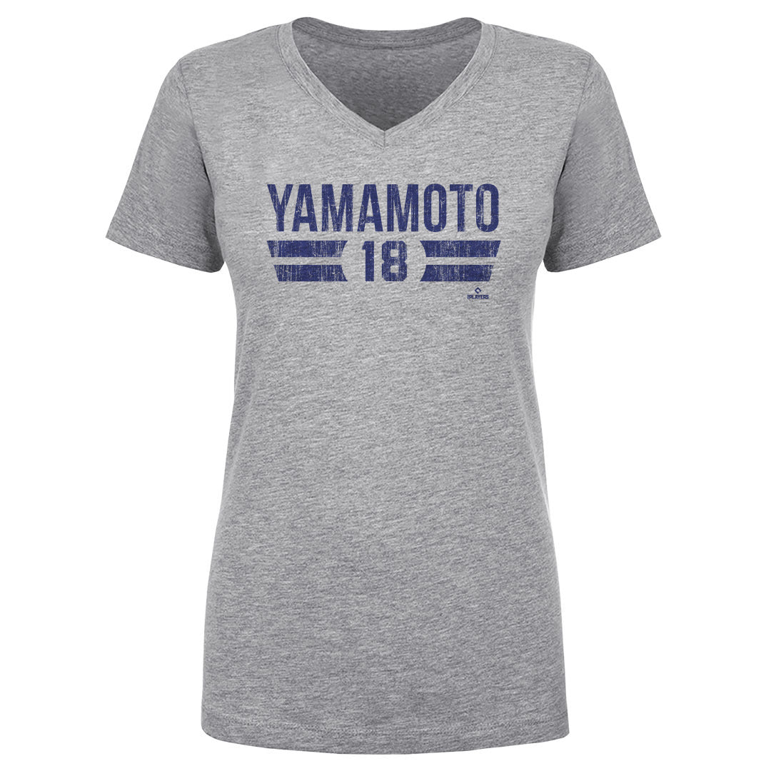 Yoshinobu Yamamoto Women&#39;s V-Neck T-Shirt | 500 LEVEL