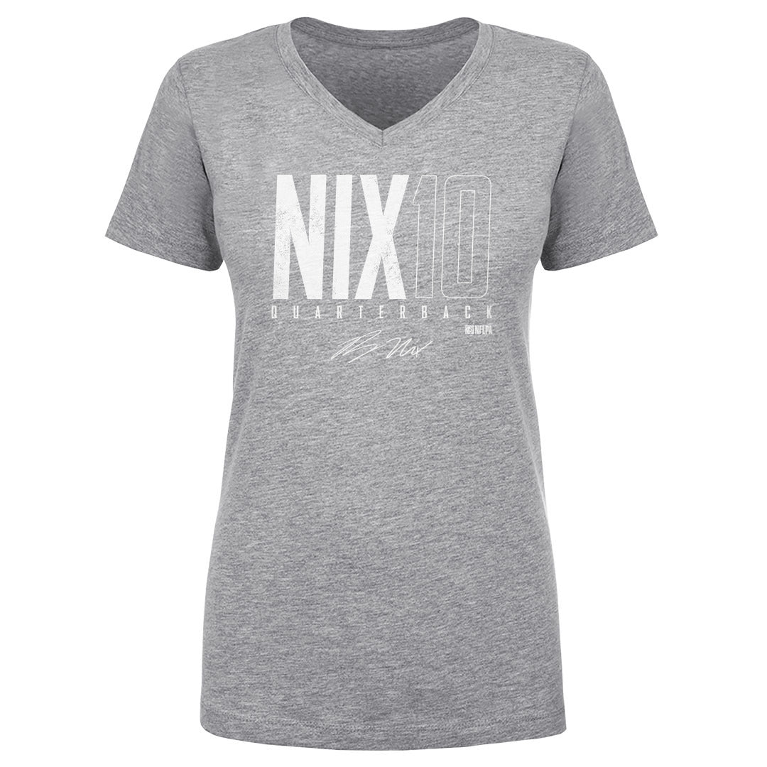 Bo Nix Women&#39;s V-Neck T-Shirt | 500 LEVEL