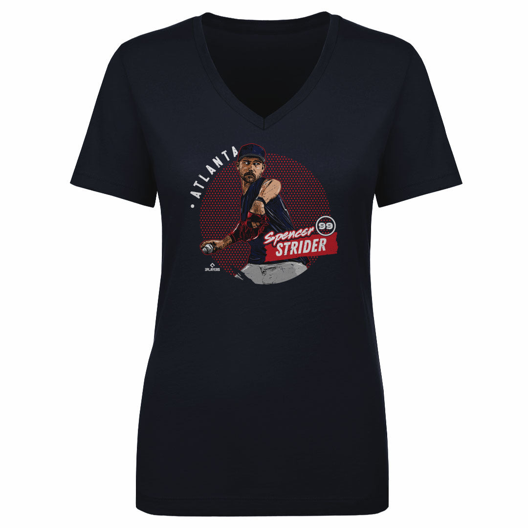 Spencer Strider Women&#39;s V-Neck T-Shirt | 500 LEVEL