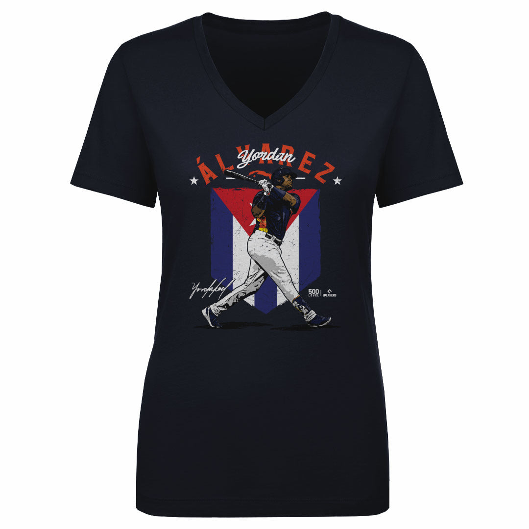 Yordan Alvarez Women&#39;s V-Neck T-Shirt | 500 LEVEL