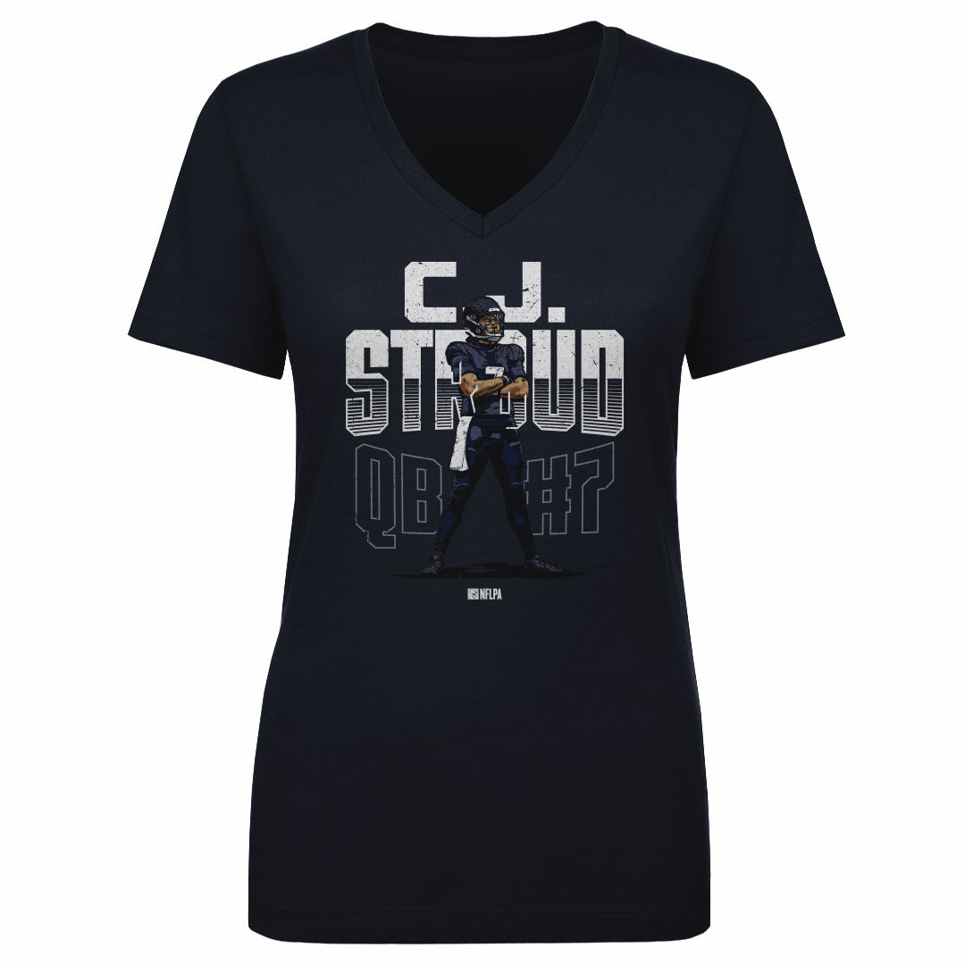 C.J. Stroud Women&#39;s V-Neck T-Shirt | 500 LEVEL