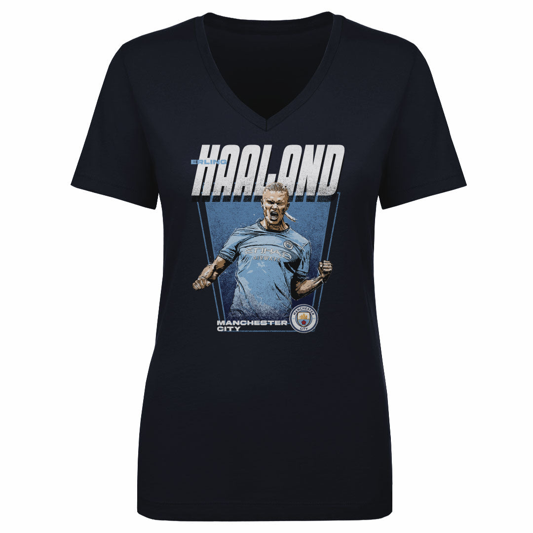 Erling Haaland Women&#39;s V-Neck T-Shirt | 500 LEVEL