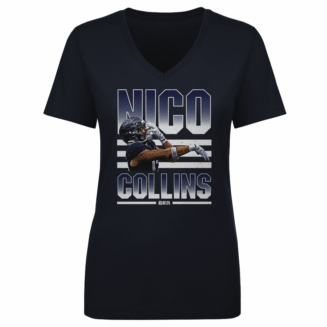 Nico Collins Women&#39;s V-Neck T-Shirt | 500 LEVEL