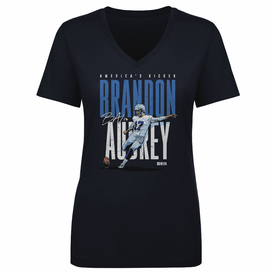 Brandon Aubrey Women&#39;s V-Neck T-Shirt | 500 LEVEL