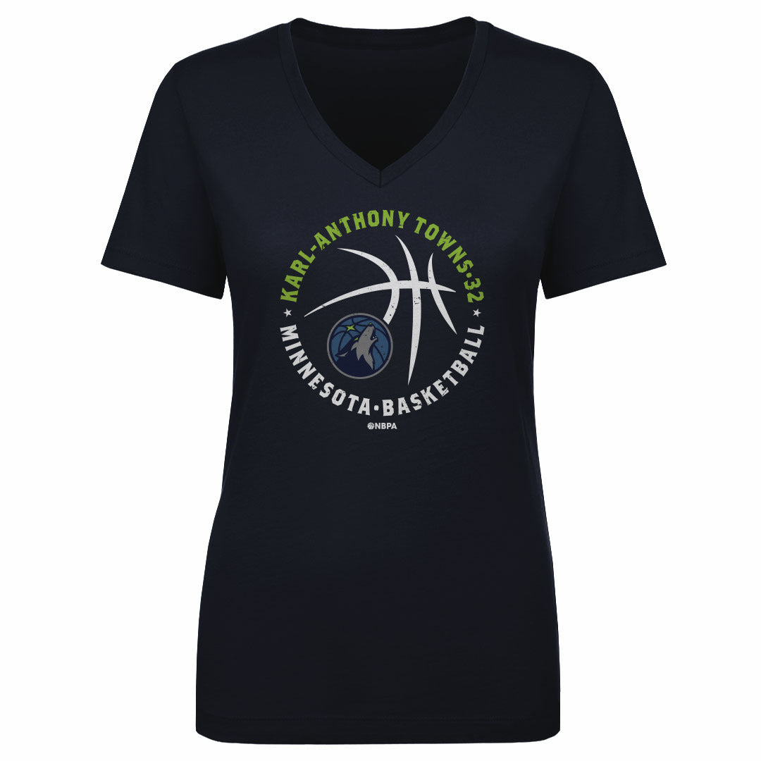 Karl-Anthony Towns Women&#39;s V-Neck T-Shirt | 500 LEVEL