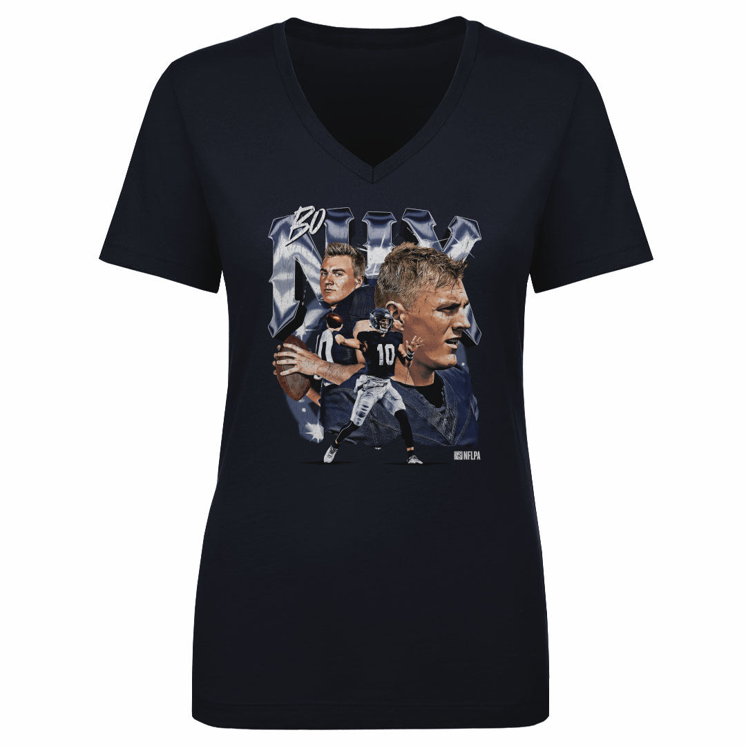 Bo Nix Women&#39;s V-Neck T-Shirt | 500 LEVEL