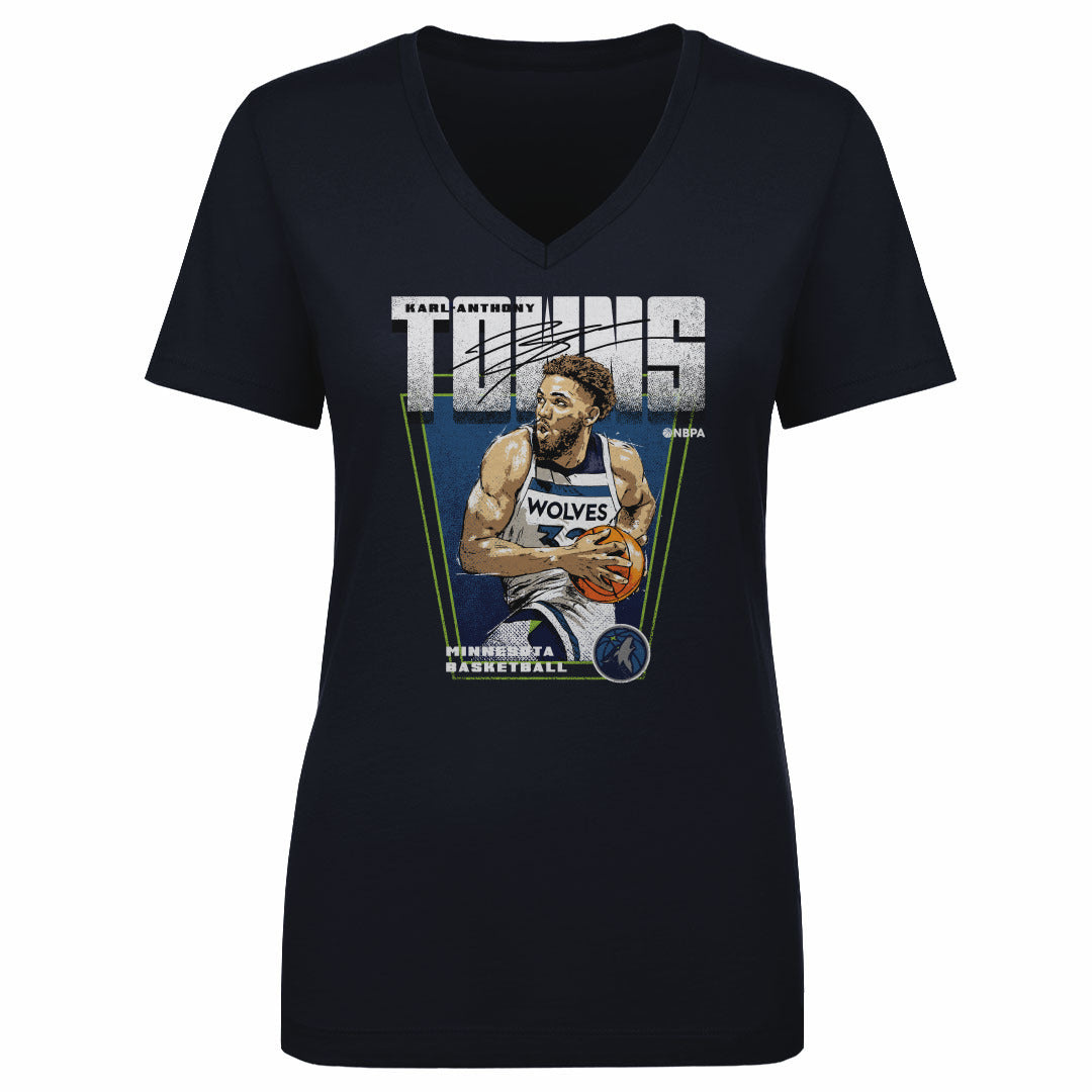 Karl-Anthony Towns Women&#39;s V-Neck T-Shirt | 500 LEVEL