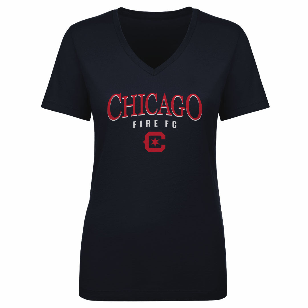 Chicago Fire FC Women&#39;s V-Neck T-Shirt | 500 LEVEL