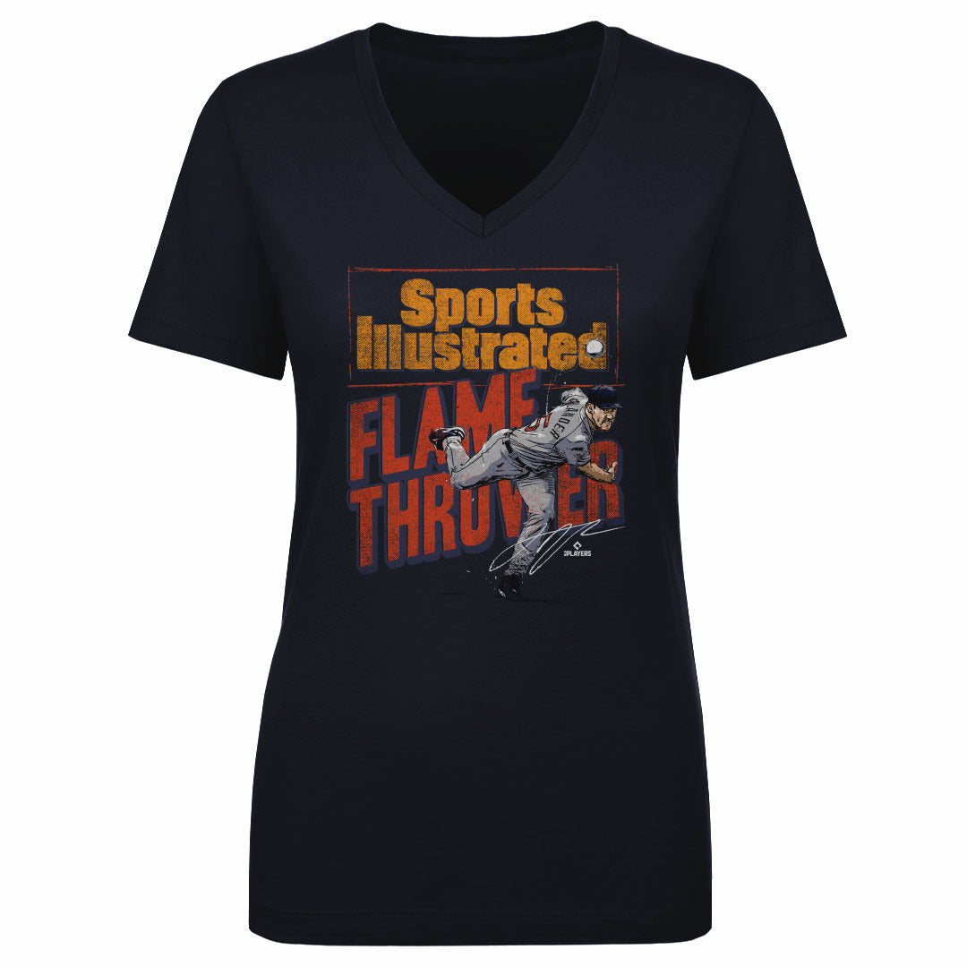 Justin Verlander Women&#39;s V-Neck T-Shirt | 500 LEVEL