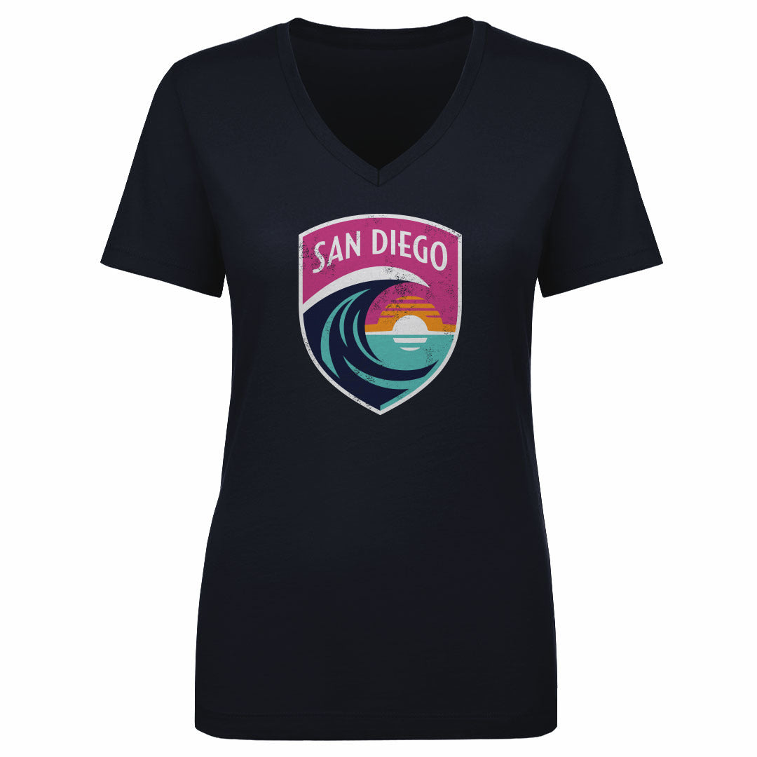 San Diego Wave FC Women&#39;s V-Neck T-Shirt | 500 LEVEL