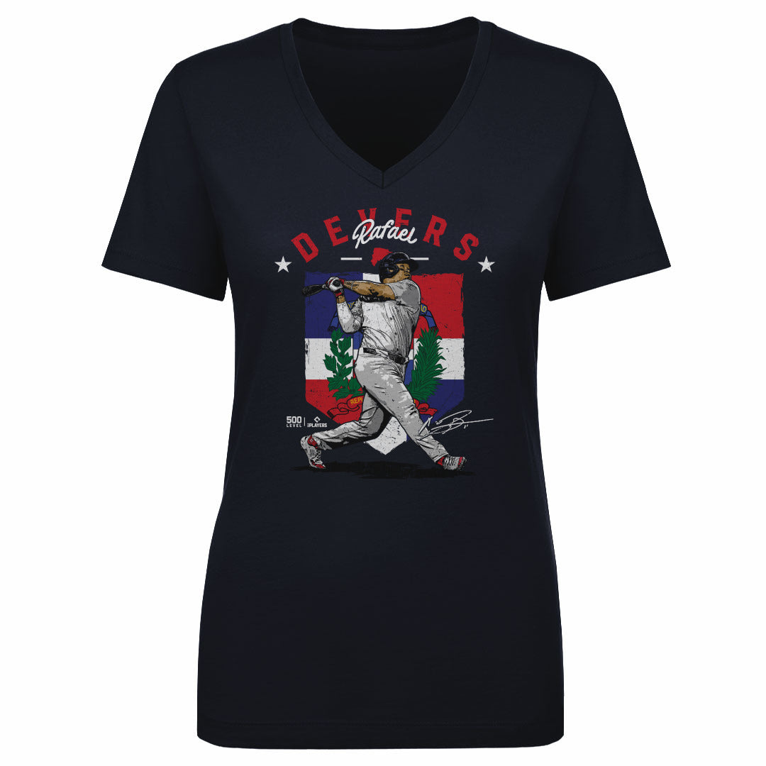 Rafael Devers Women&#39;s V-Neck T-Shirt | 500 LEVEL