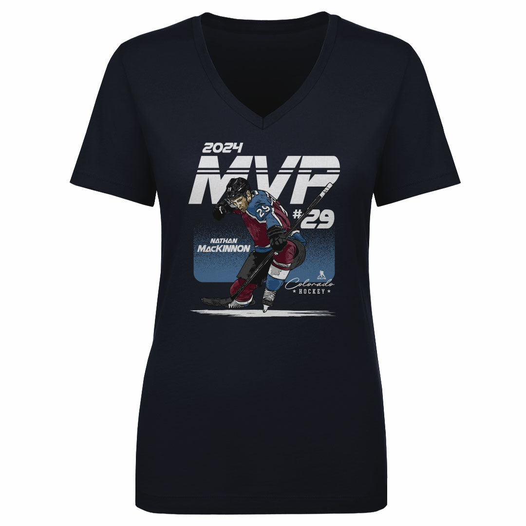 Nathan MacKinnon Women&#39;s V-Neck T-Shirt | 500 LEVEL