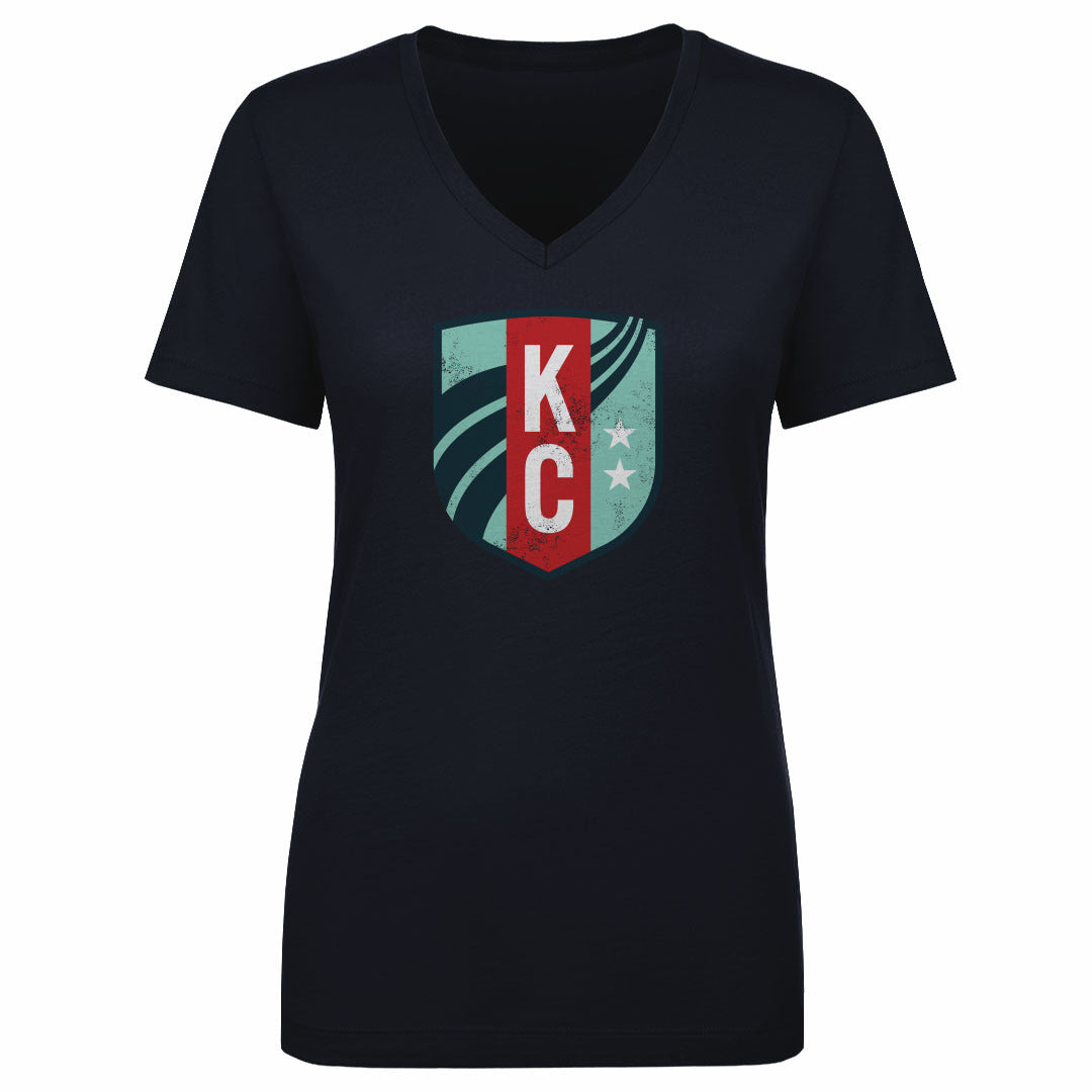 Kansas City Current Women&#39;s V-Neck T-Shirt | 500 LEVEL