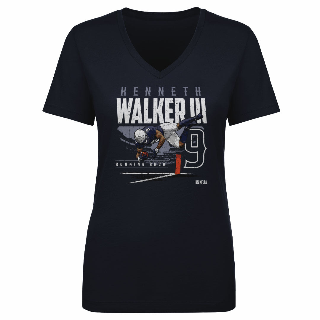 Kenneth Walker III Women&#39;s V-Neck T-Shirt | 500 LEVEL