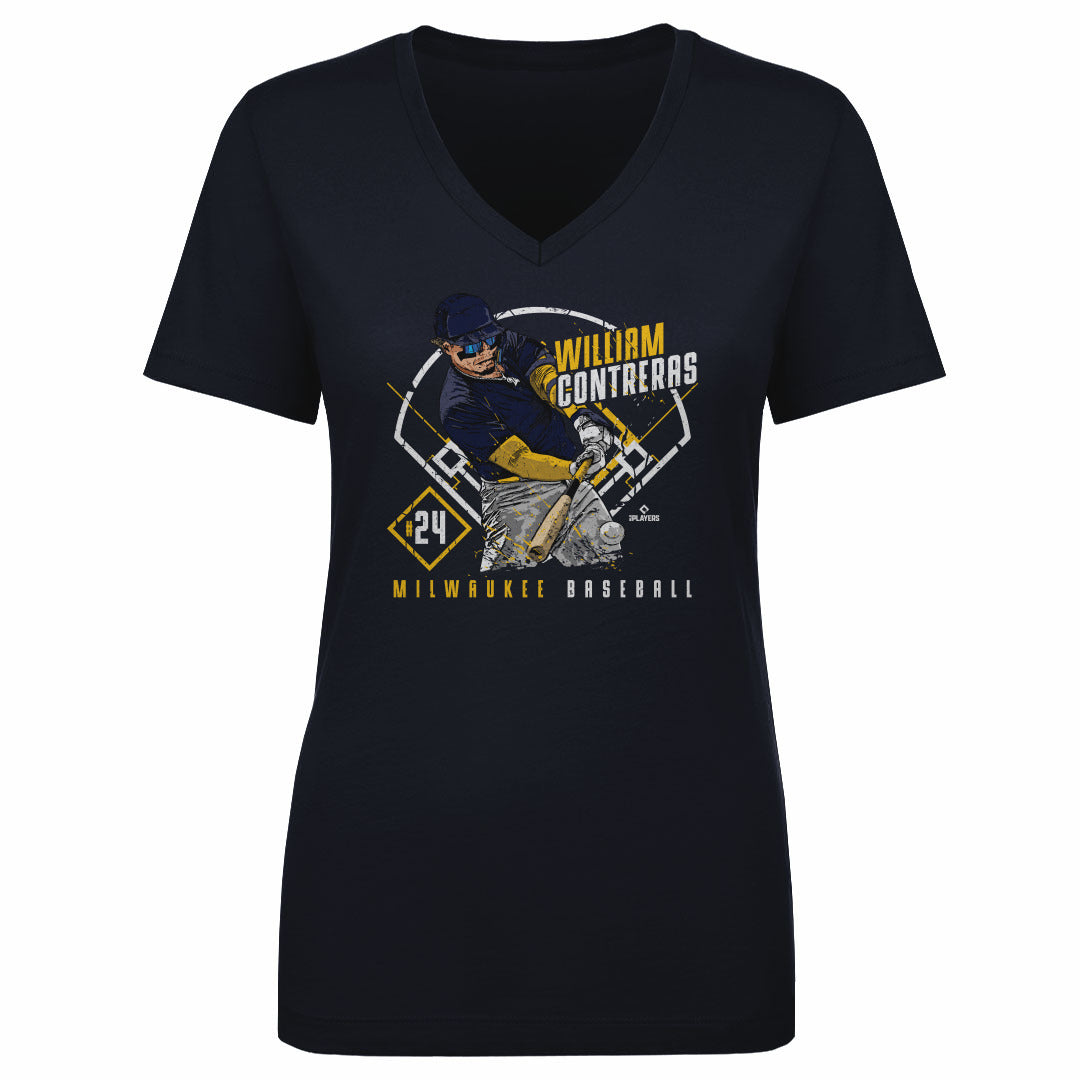 William Contreras Women&#39;s V-Neck T-Shirt | 500 LEVEL