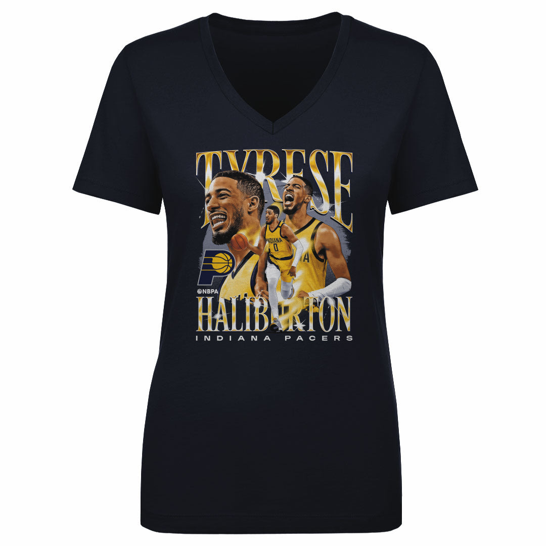 Tyrese Haliburton Women&#39;s V-Neck T-Shirt | 500 LEVEL