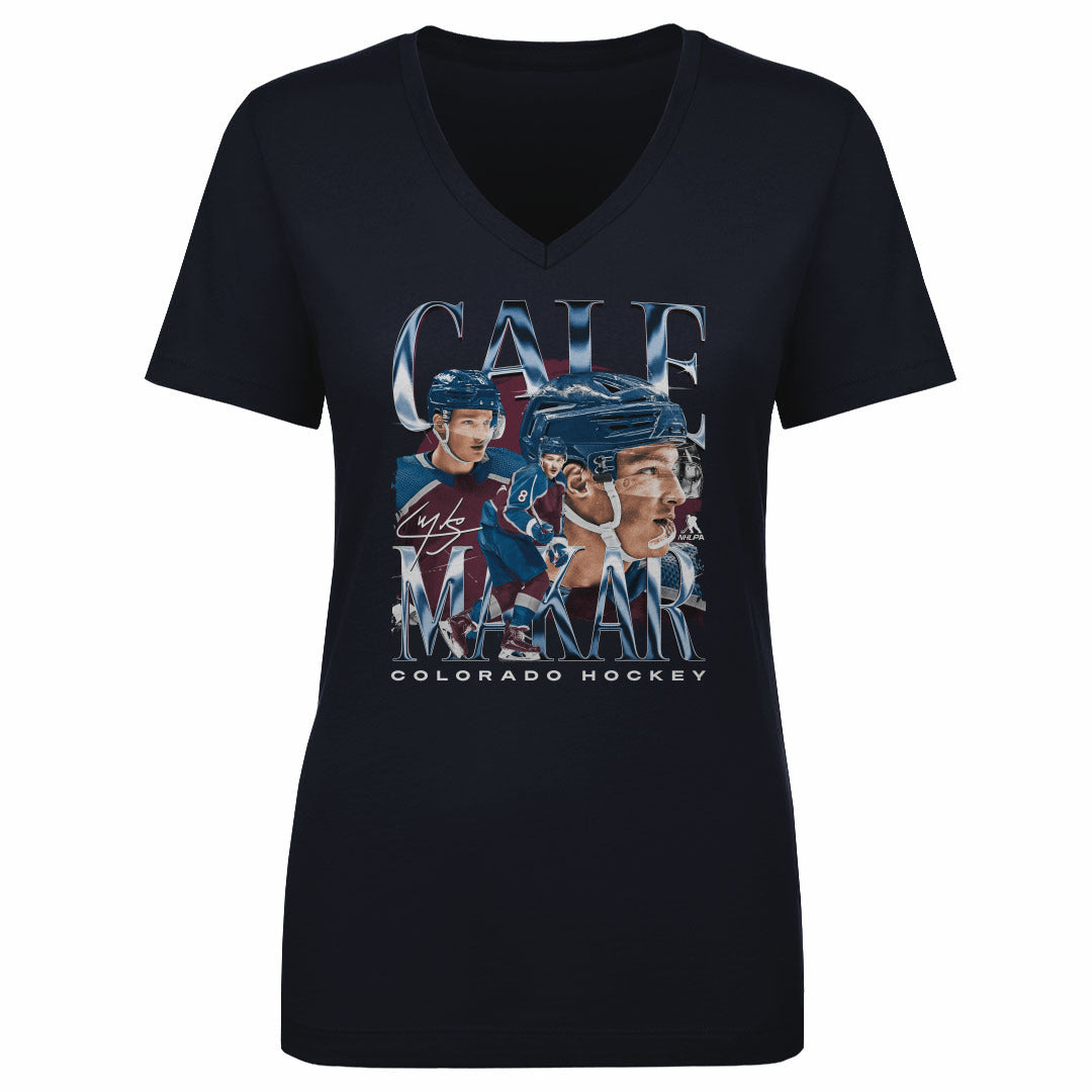 Cale Makar Women&#39;s V-Neck T-Shirt | 500 LEVEL