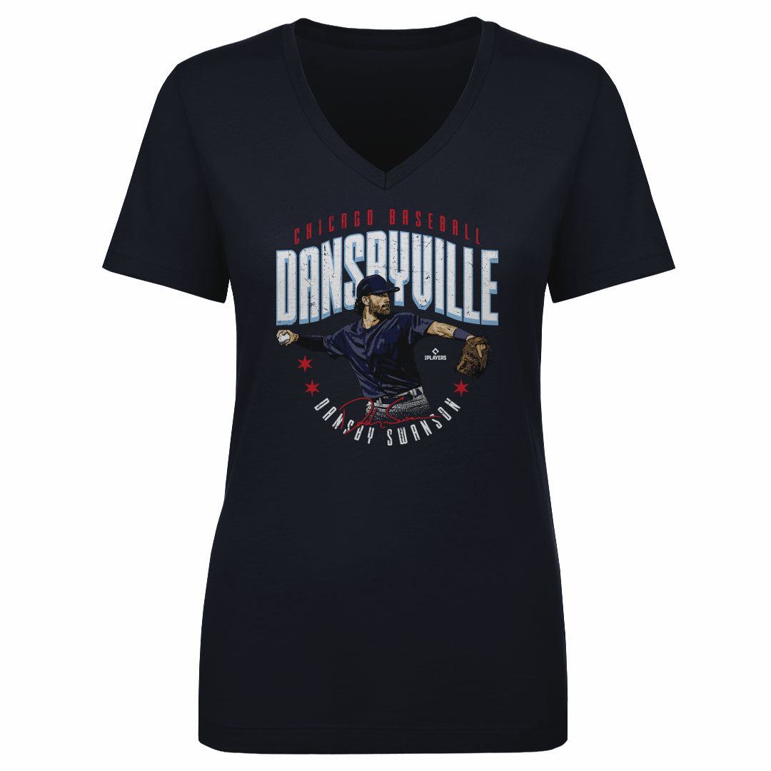 Dansby Swanson Women&#39;s V-Neck T-Shirt | 500 LEVEL