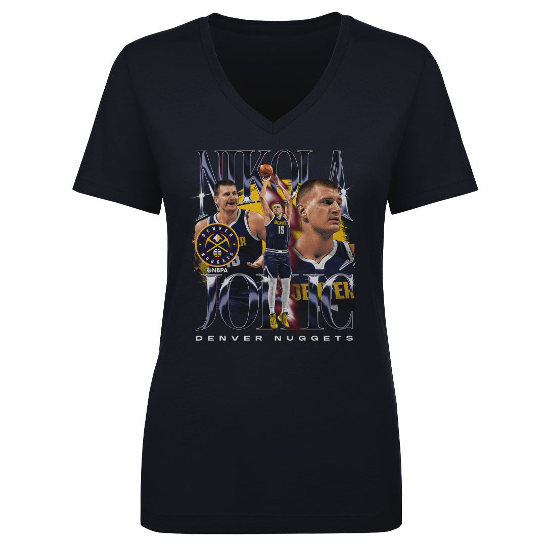 Nikola Jokic Women&#39;s V-Neck T-Shirt | 500 LEVEL