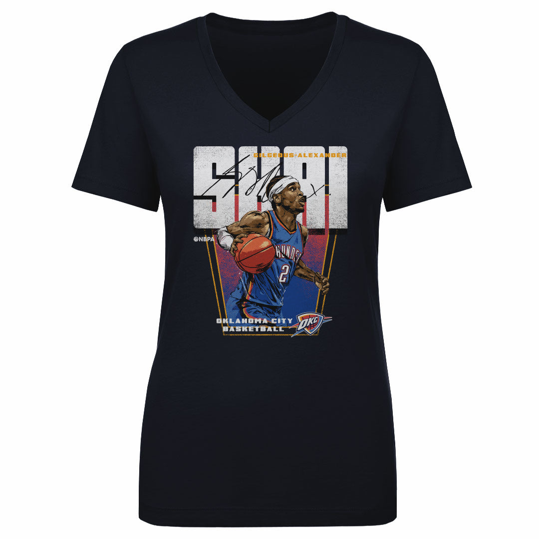 Shai Gilgeous-Alexander Women&#39;s V-Neck T-Shirt | 500 LEVEL