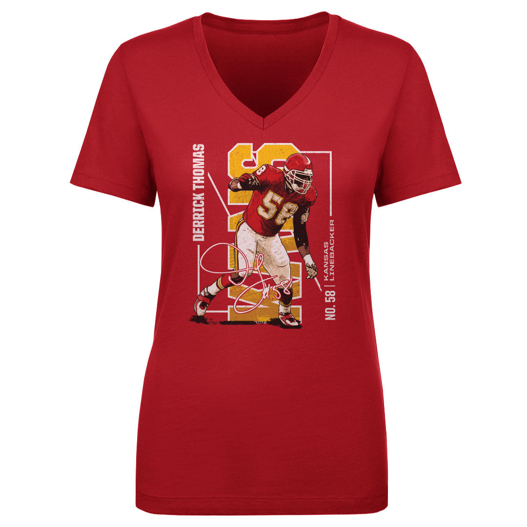 Derrick Thomas Women&#39;s V-Neck T-Shirt | 500 LEVEL