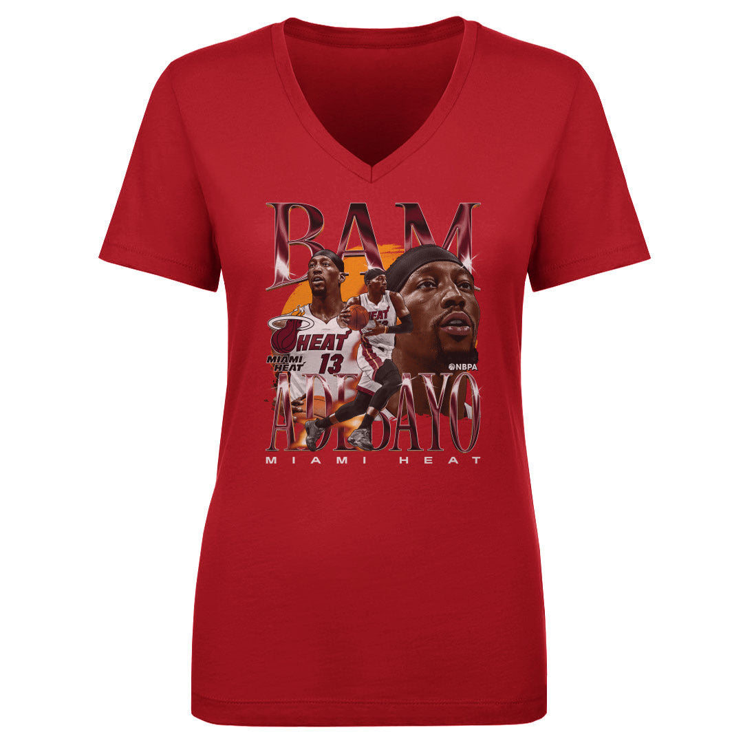 Bam Adebayo Women&#39;s V-Neck T-Shirt | 500 LEVEL